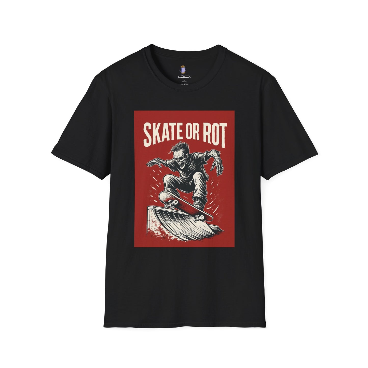 Skate or Rot Unisex T-Shirt, Cool Skateboarding Tee, Streetwear Graphic Shirt, Gift for Skaters, Casual Daily Wear