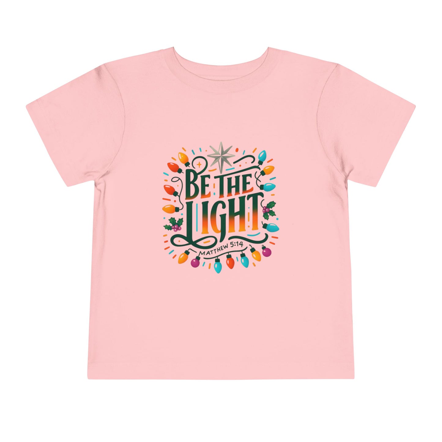Christmas Toddler Tee - BE THE LIGHT, Matthew 5:14