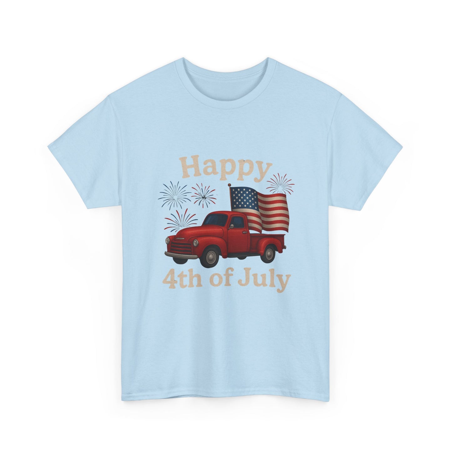 π Happy 4th of July Truck Tee β Patriotic Vintage Pickup Shirt