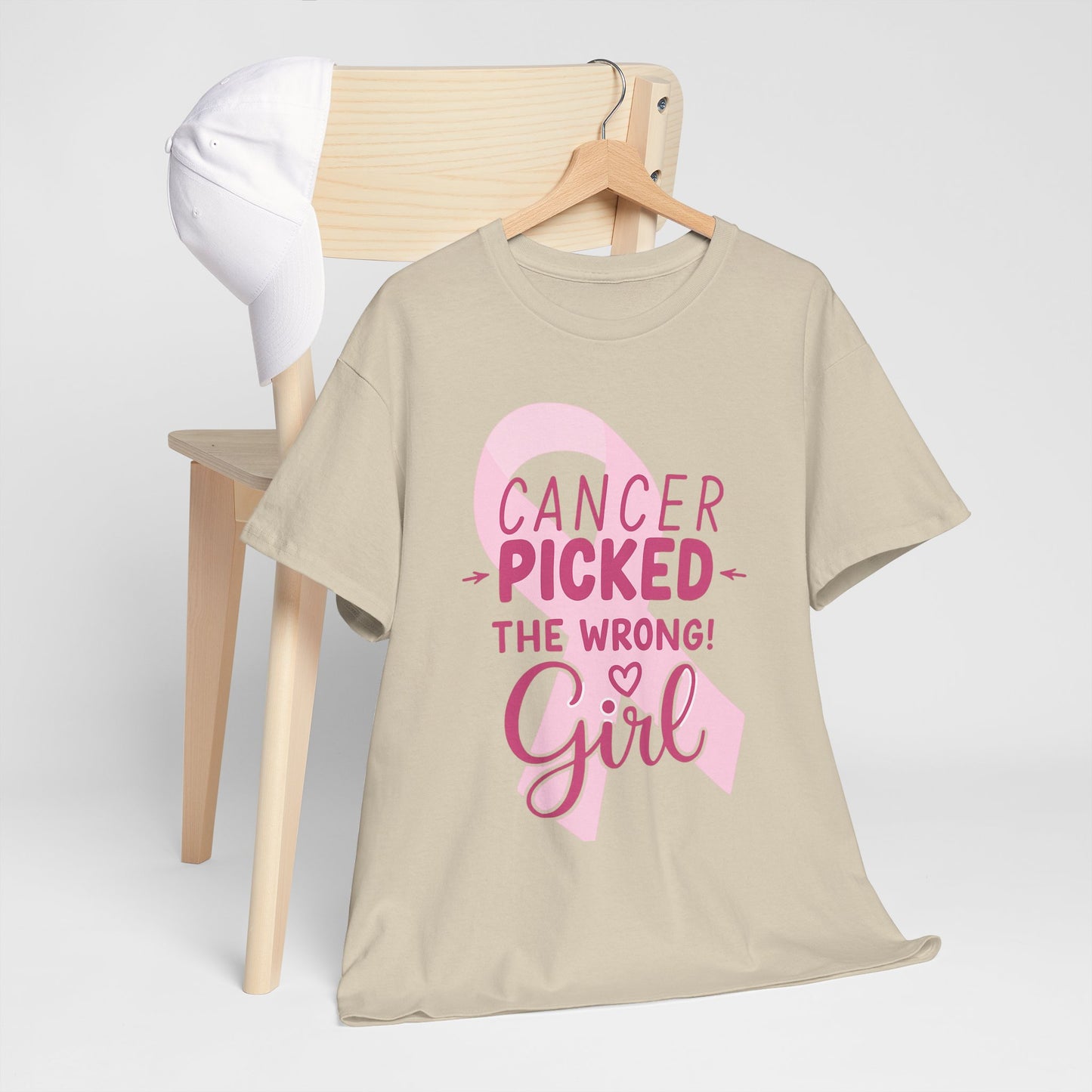 Cancer: The Wrong Picked Girl - Pink Ribbon Tee