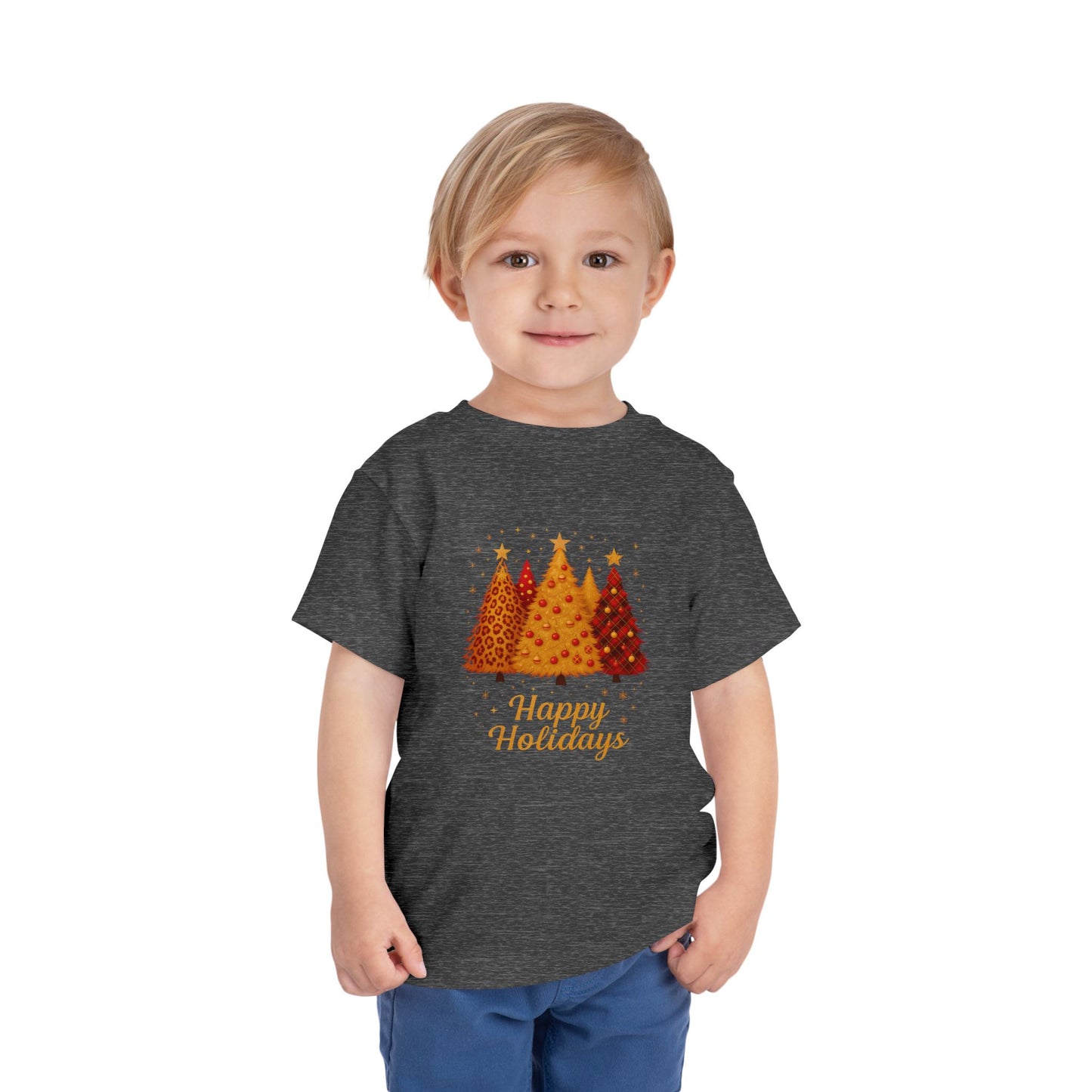Happy Holidays Christmas Tree Toddler Tee