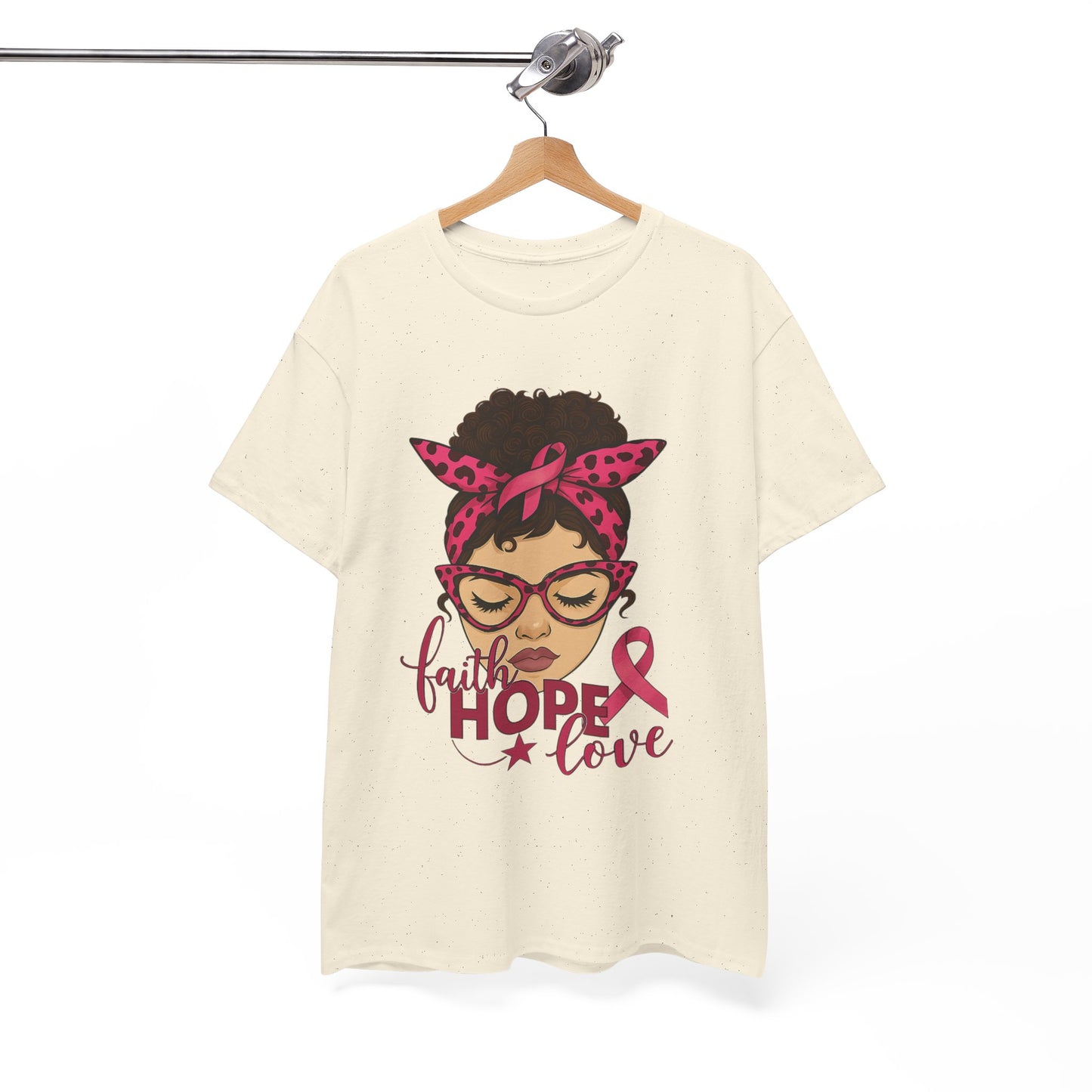 Hope, Faith, Love: Breast Cancer Awareness Tee