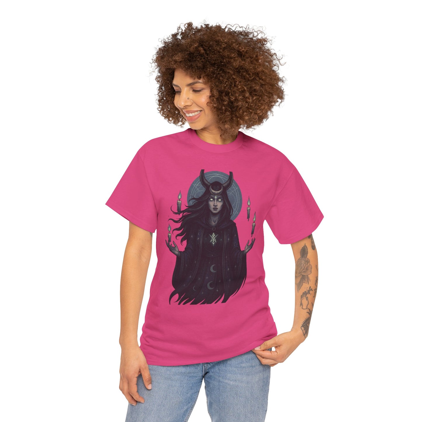 Moonlit Sorceress – Enchanted Candlelight Tee