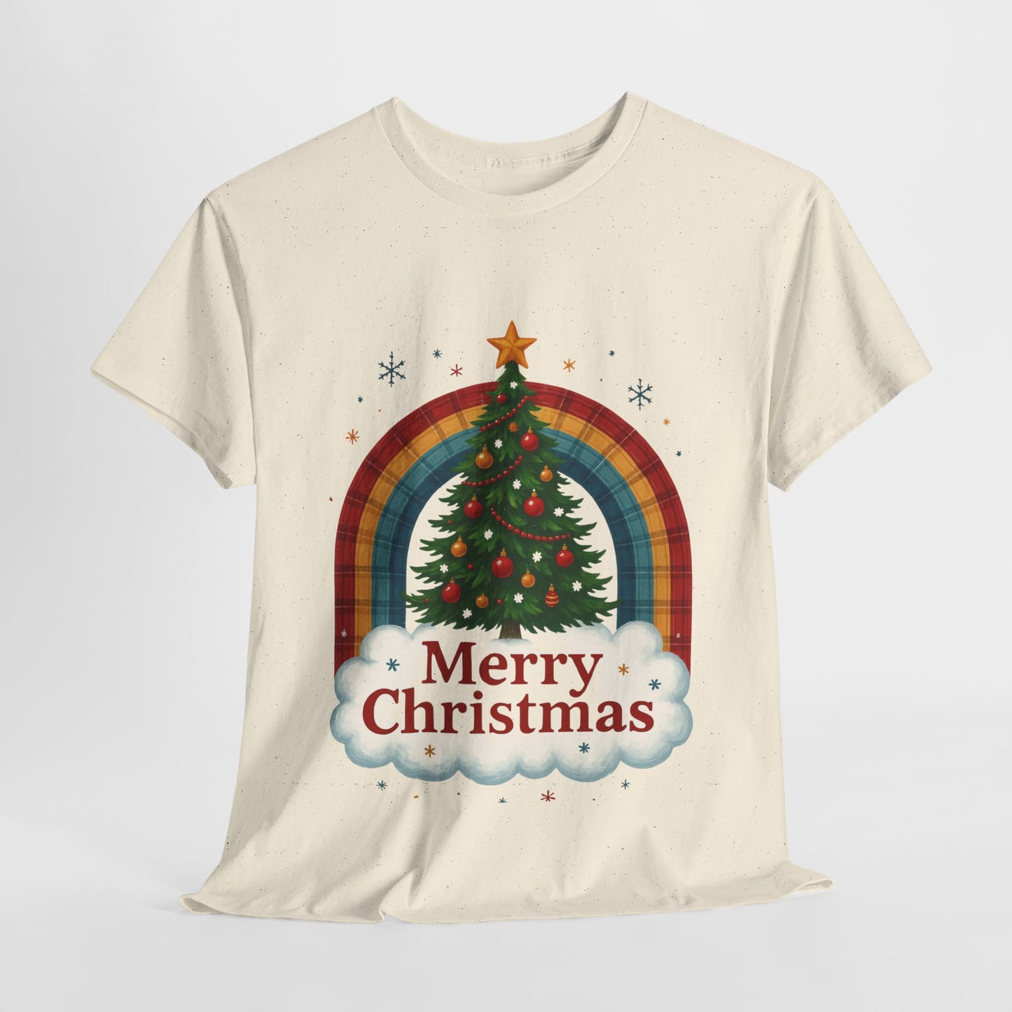 Christmas Rainbow Unisex Tee - Merry Christmas Tree