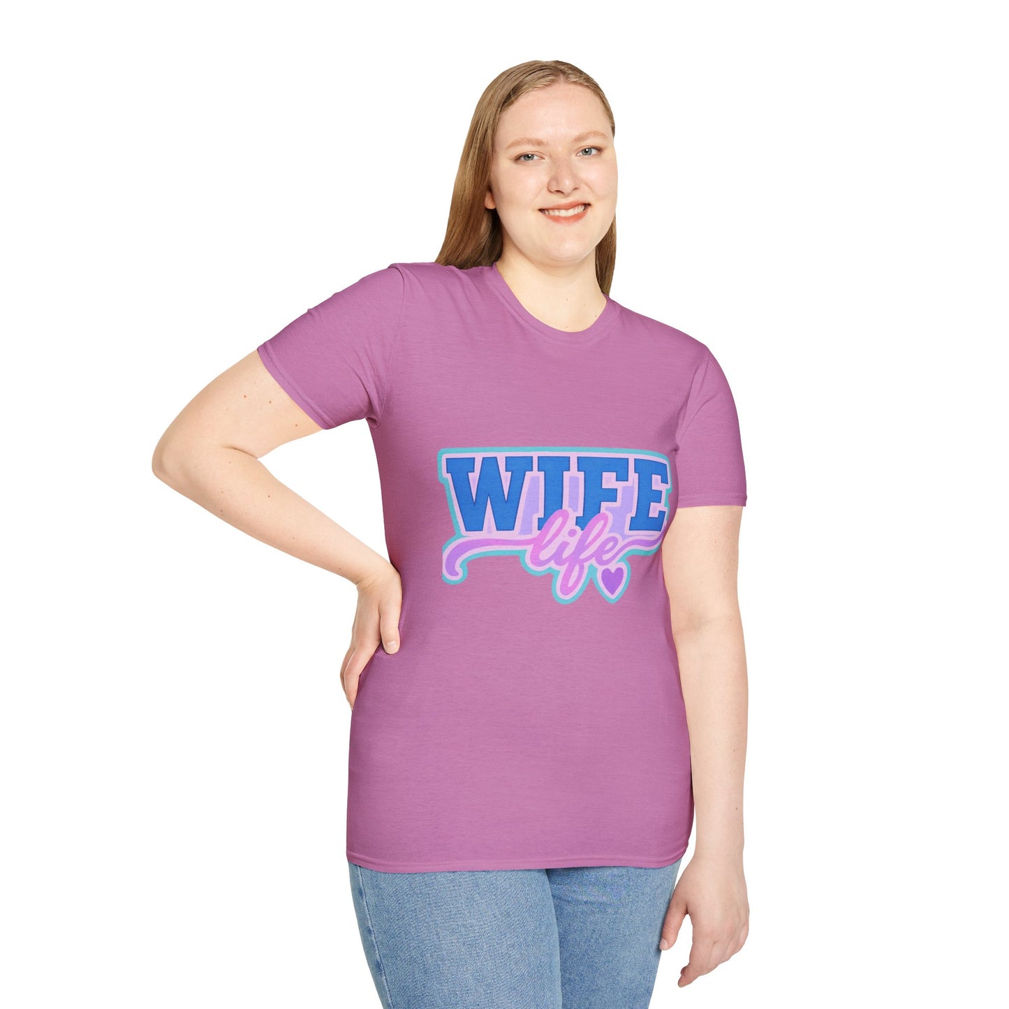 Wife Life T-Shirt, Cute Wife Tee, Unisex Graphic Shirt, Gift for Her, Couple's Apparel, Casual Wear, Birthday Gift