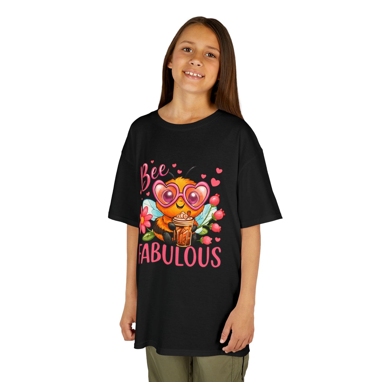 Bee Fabulous Kids Tee | Cute Kids T-Shirt, Birthday Gift, Summer Wear, Flower Lover Tee, Kids Fashion