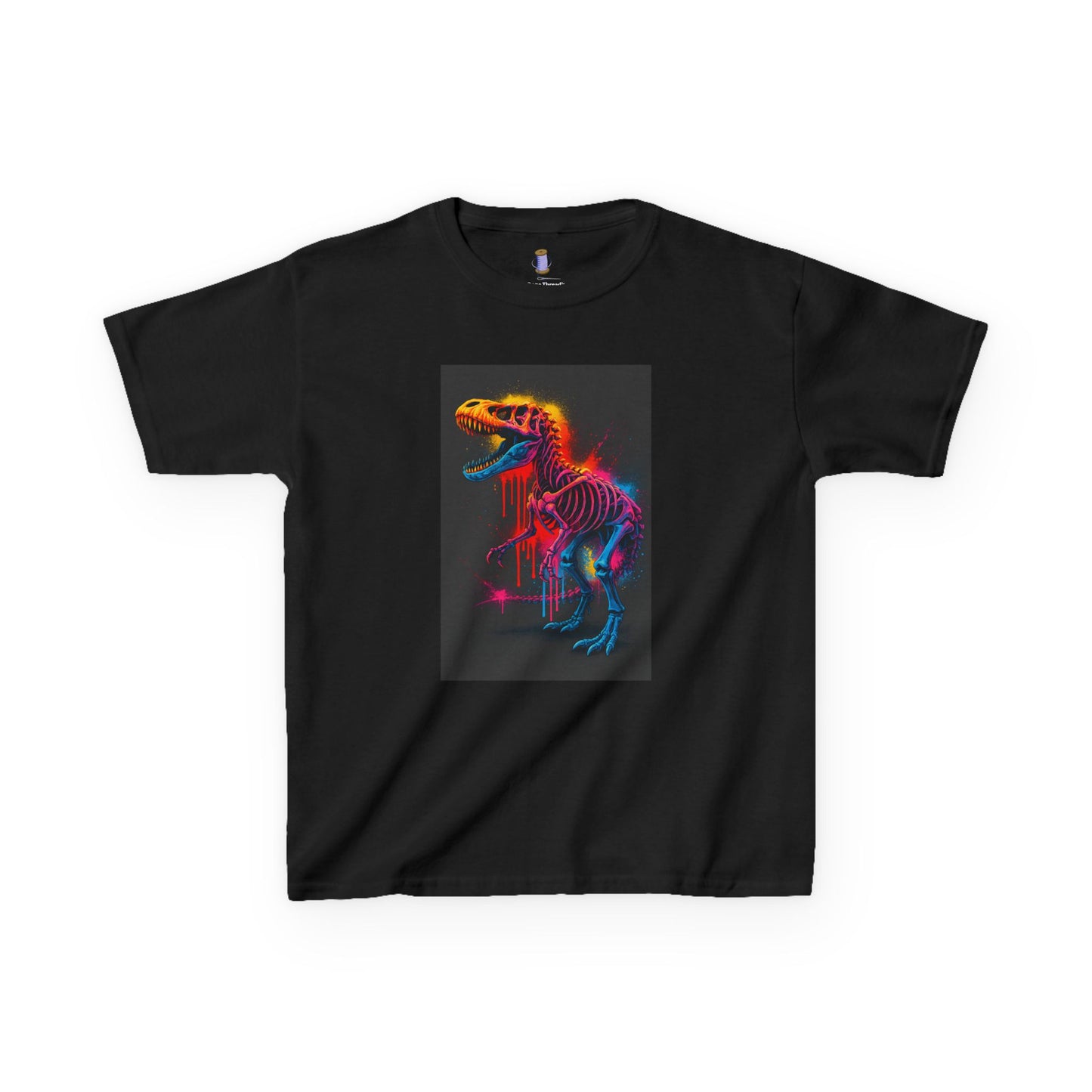 Kids Dinosaur Glow Tee, Fun Kids T-Shirt, Dino Shirt for Kids, Birthday Gift, Unique Kids Clothing, Animal Lover Apparel