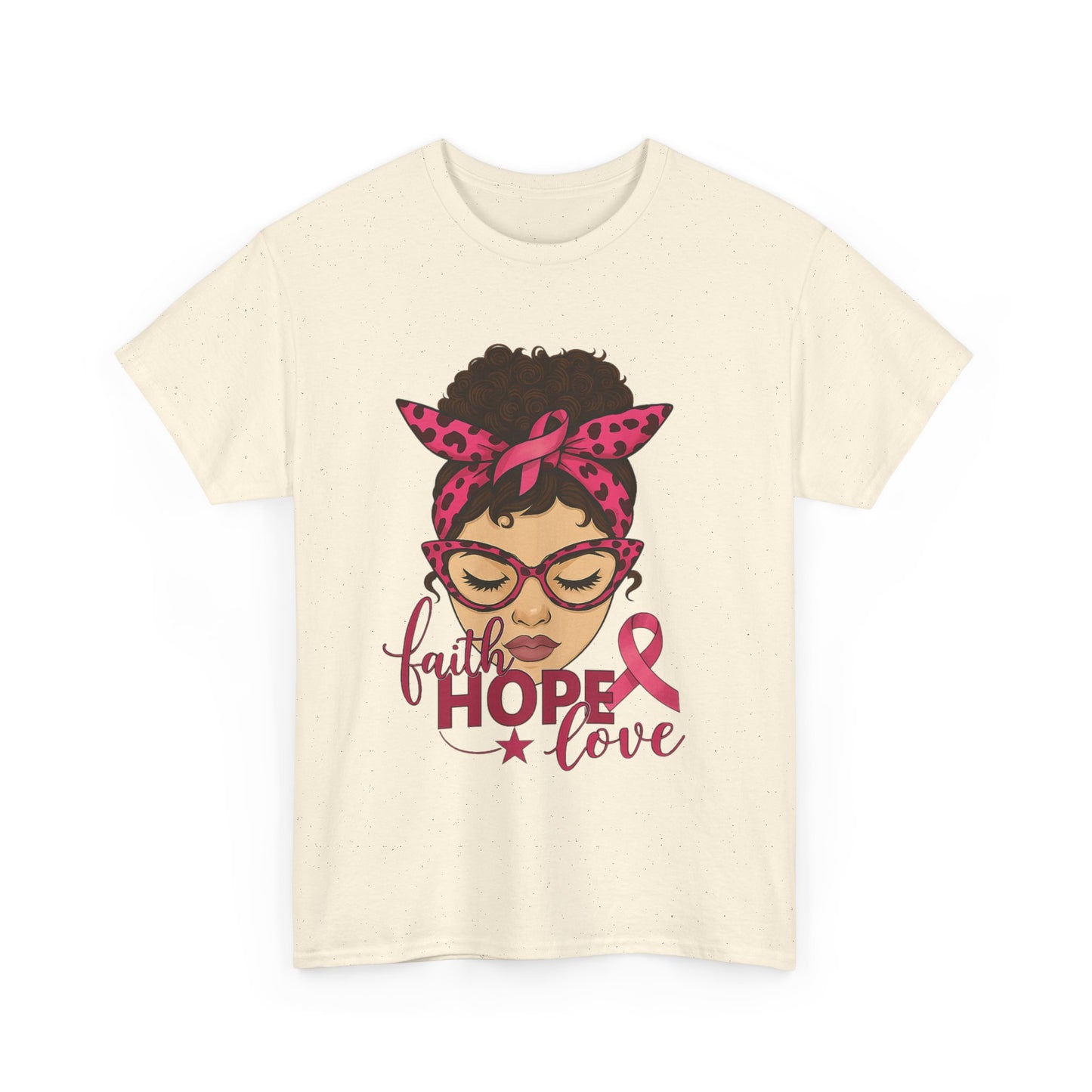 Hope, Faith, Love: Breast Cancer Awareness Tee