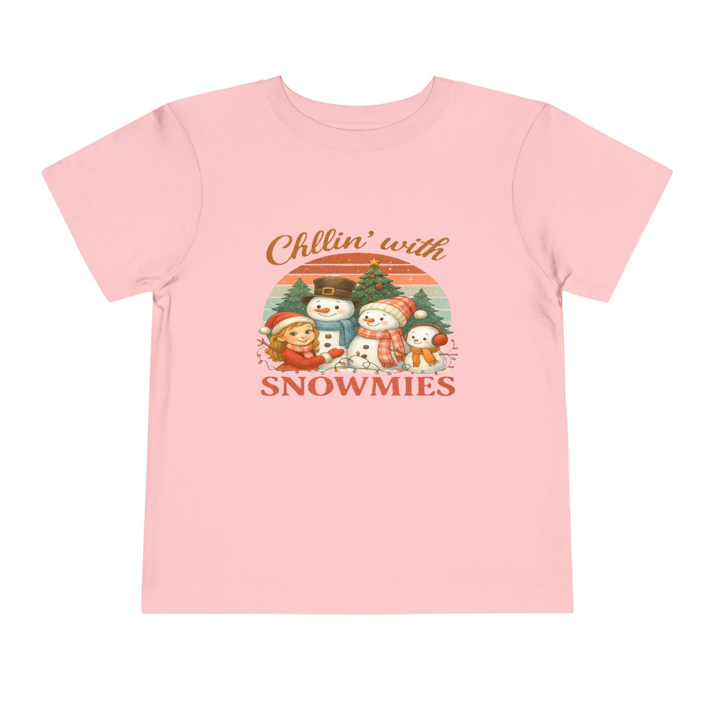 Chillin' with Snowmies Toddler Christmas Tee