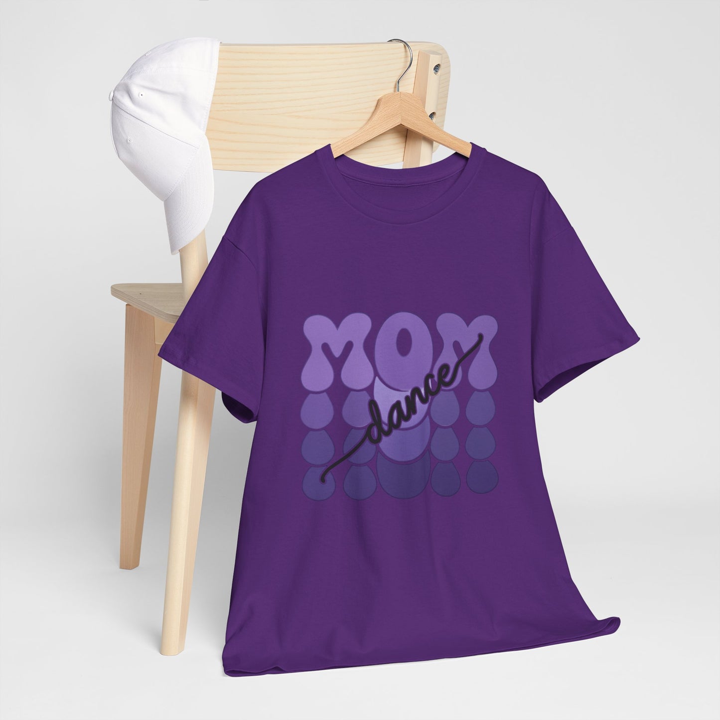 MOM Dance – Purple Letter Stage Spirit Tee