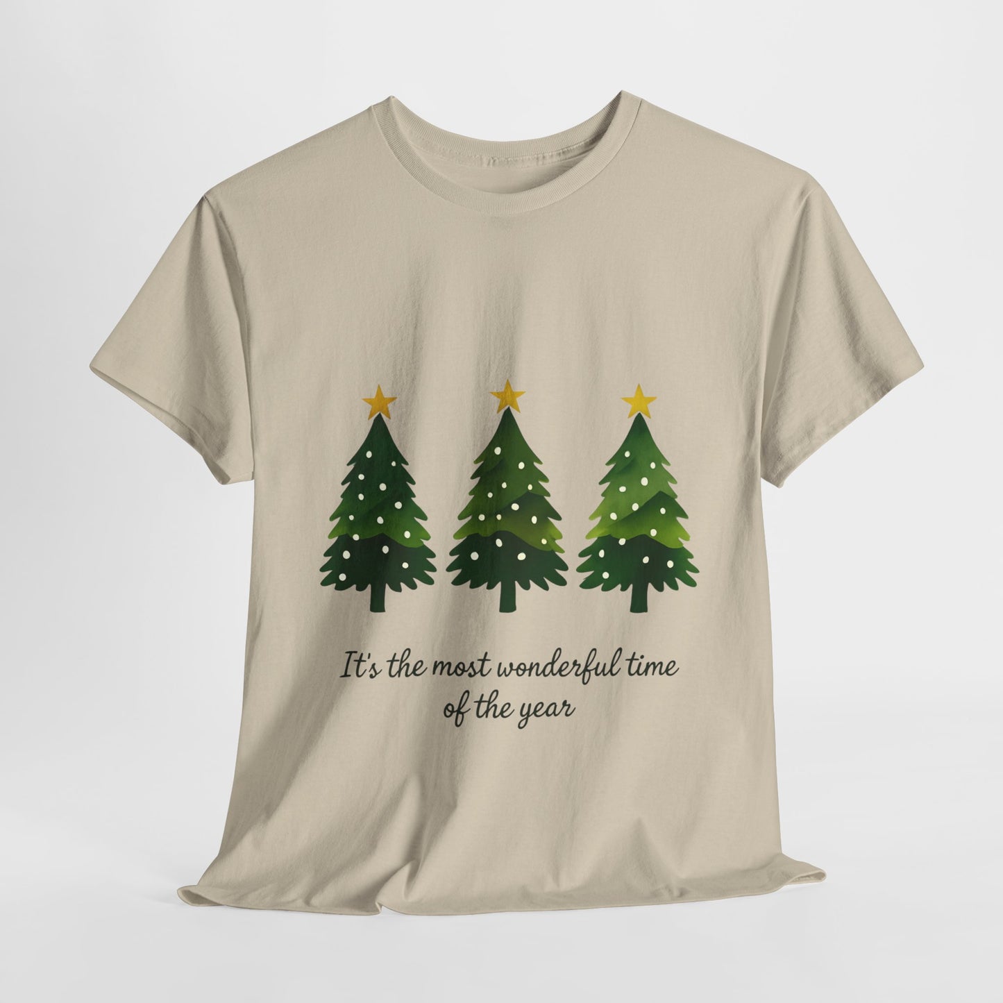 Christmas Tee - Festive Watercolor Trees Holiday Shirt