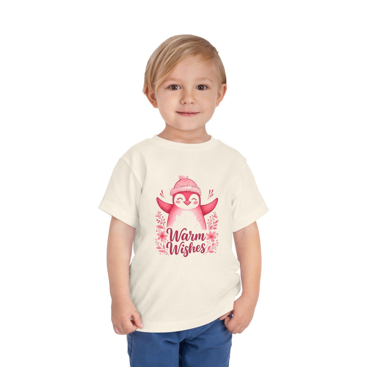 Warm Wishes Penguin Toddler Christmas Tee