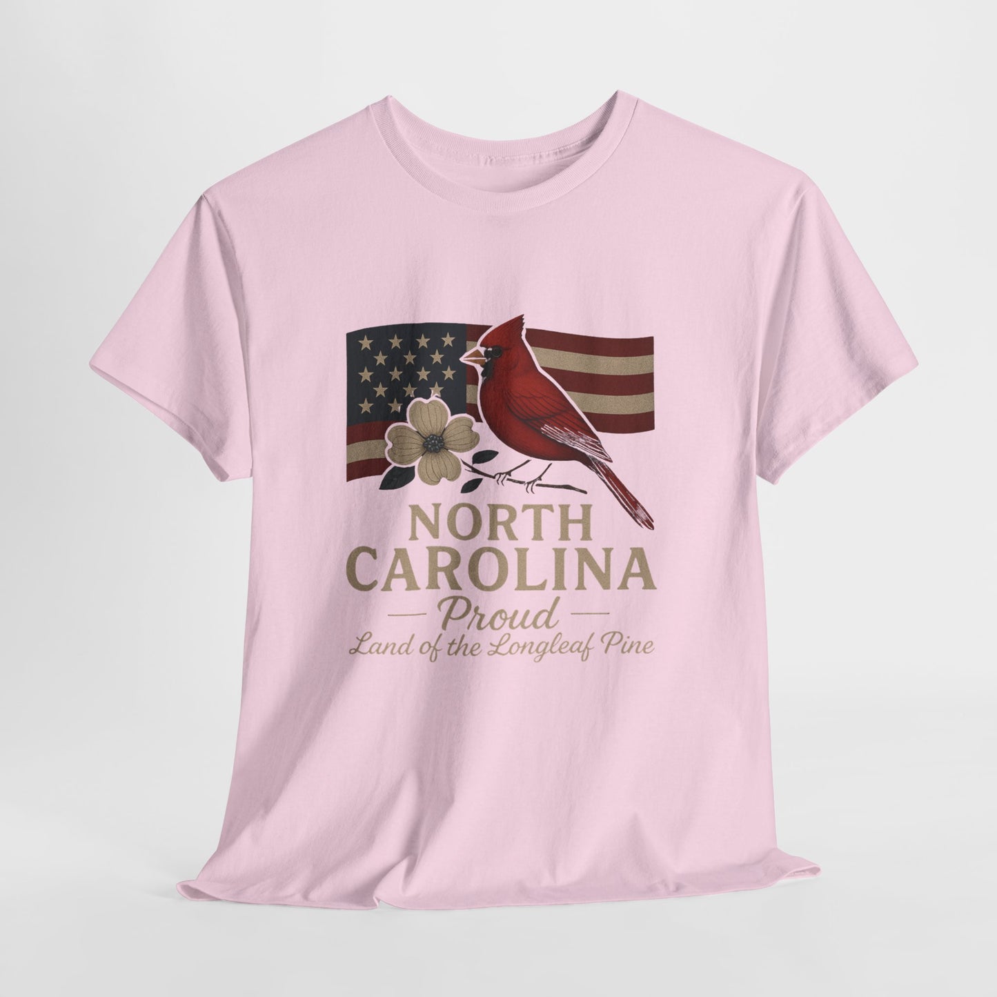 NC Pride: Cardinal, Dogwood & State Flag Tee