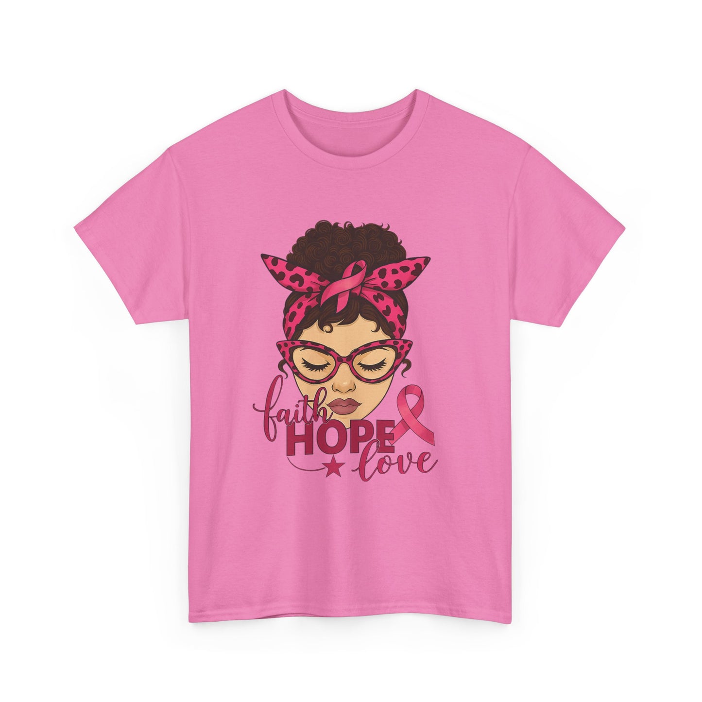 Hope, Faith, Love: Breast Cancer Awareness Tee