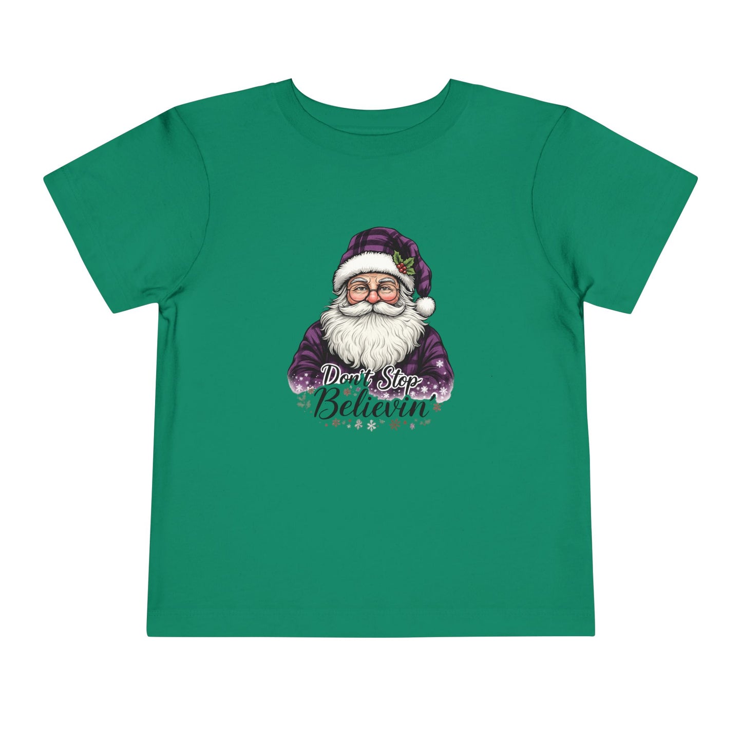 Santa's 'Don't Stop Believin' Toddler Christmas Tee