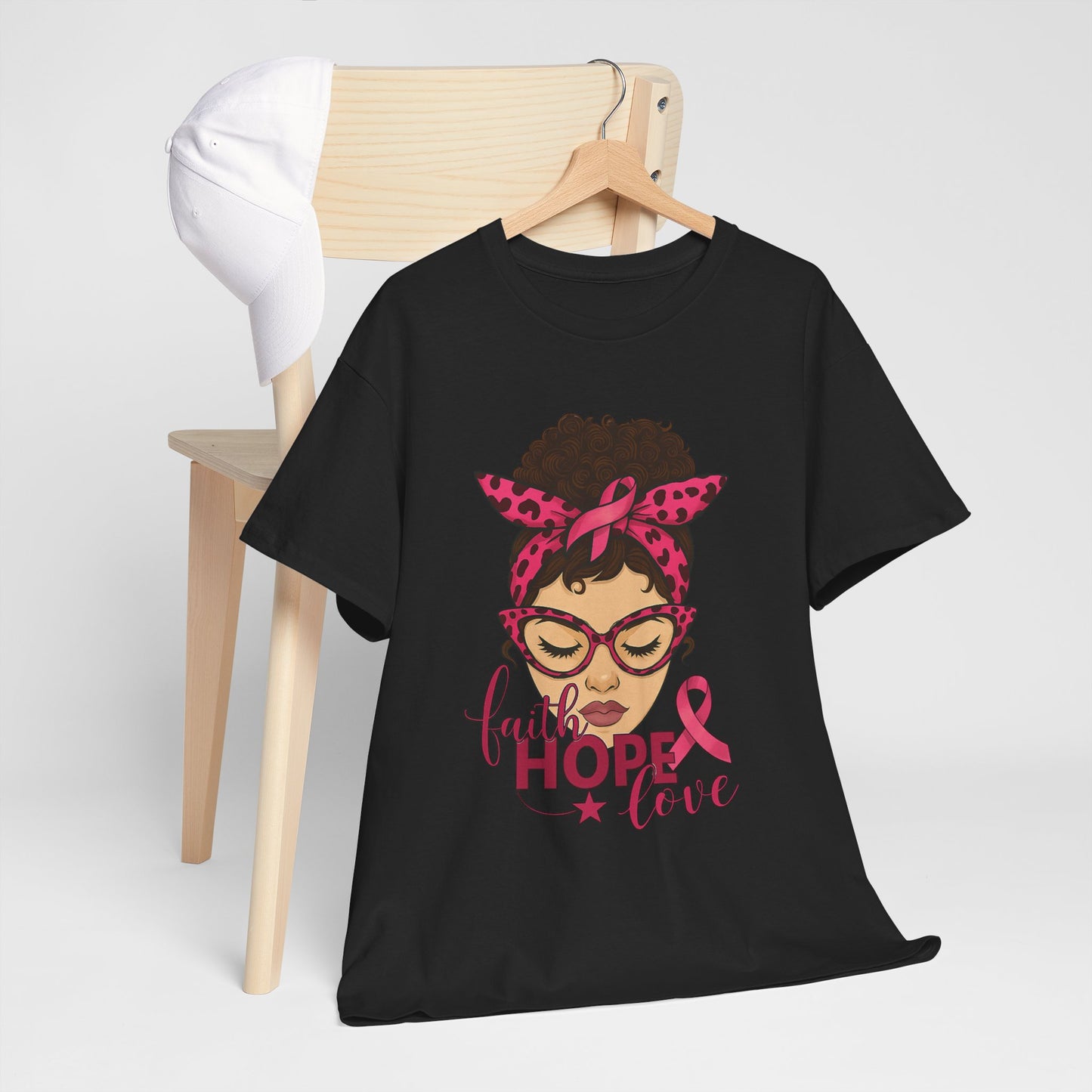 Hope, Faith, Love: Breast Cancer Awareness Tee