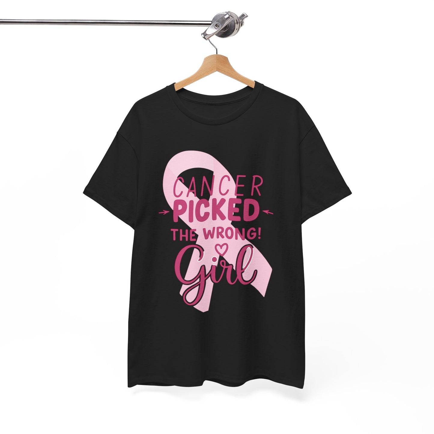 Cancer: The Wrong Picked Girl - Pink Ribbon Tee