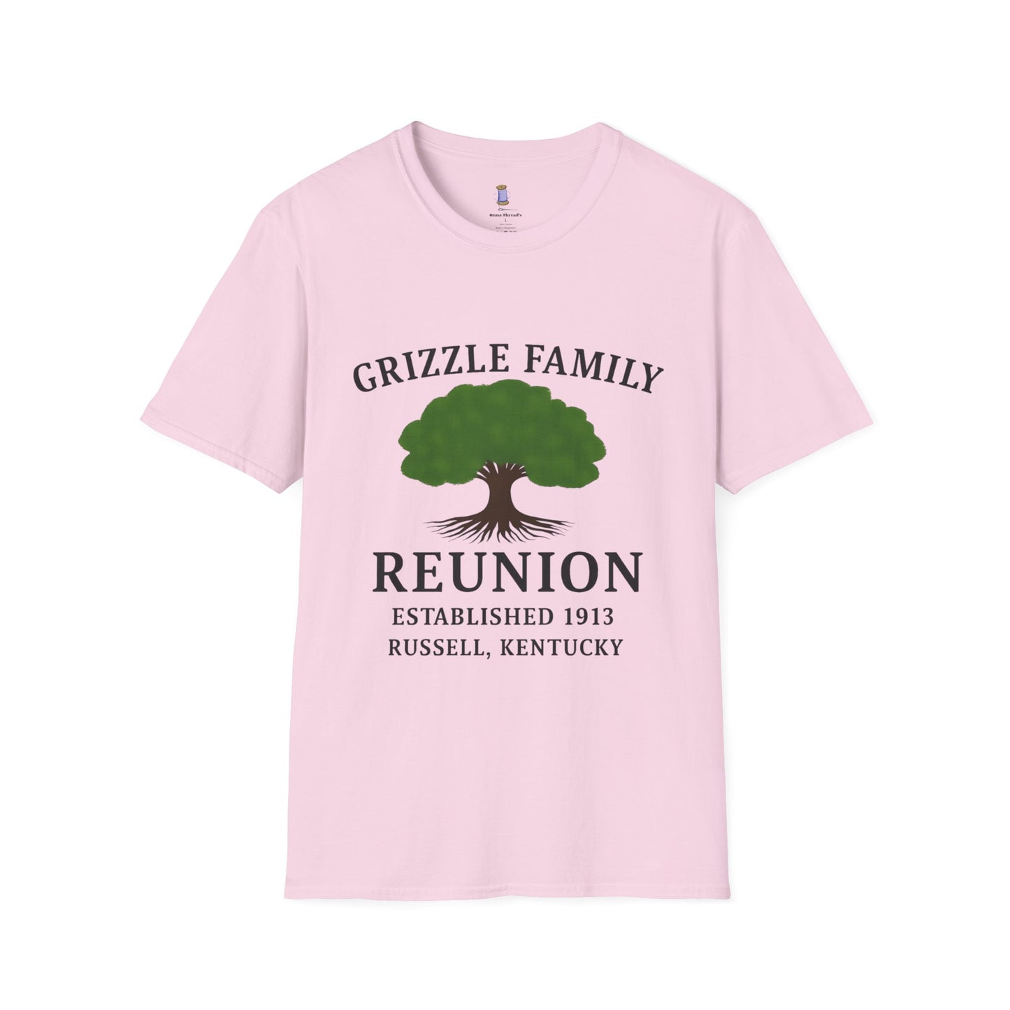 Woman's Family Reunion T-Shirt, Grizzle Tee, Personalized Family Gathering Shirt, Heritage Celebration Apparel, Family Tree Shirt