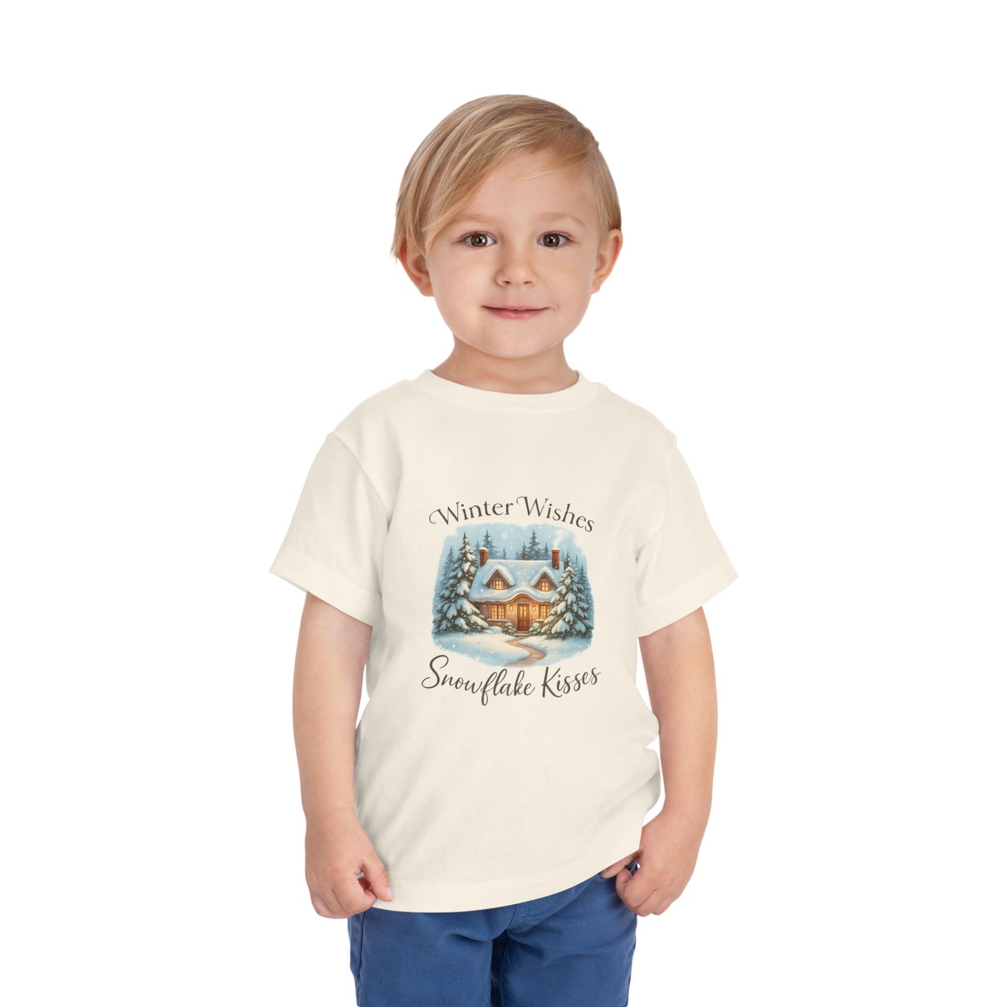 Winter Wishes Cottage Christmas Tee - Toddler Holiday