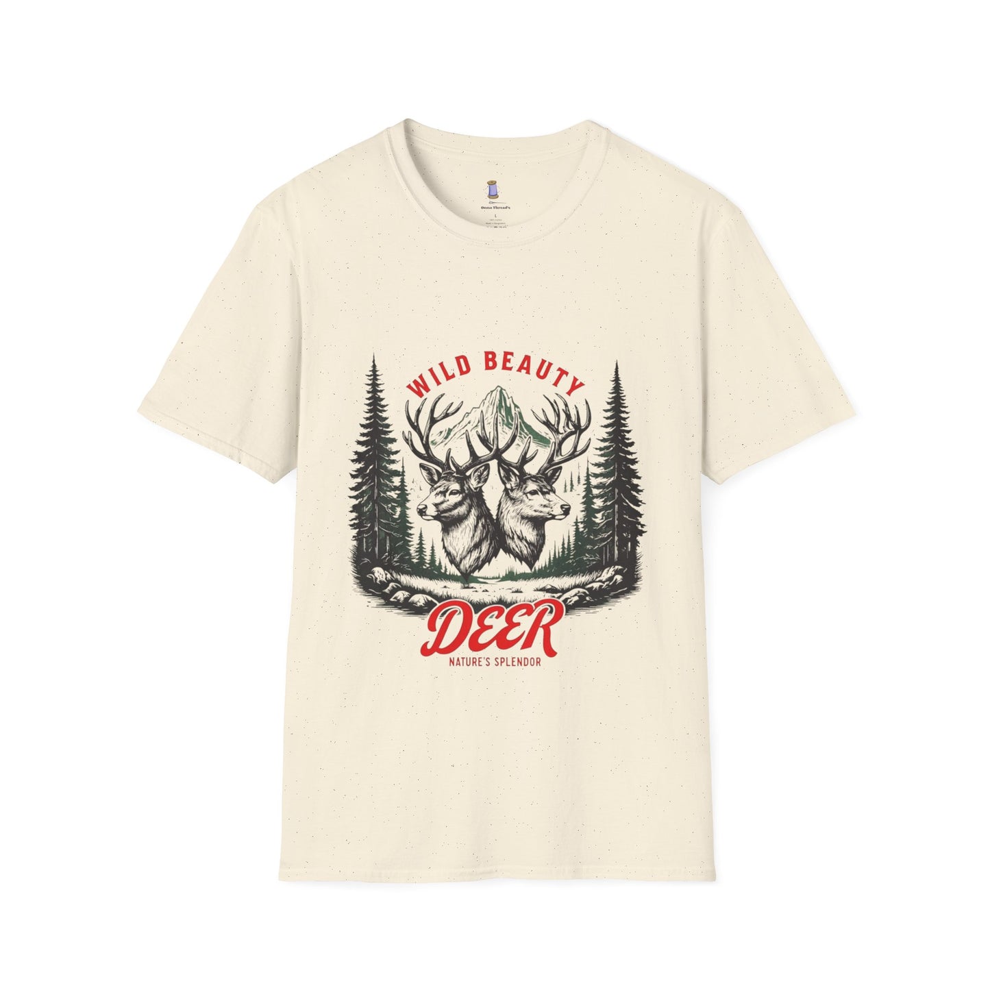 Wild Beauty Deer T-Shirt, Nature Lover Tee, Wildlife Gift, Unisex Tee, Rustic Home Décor