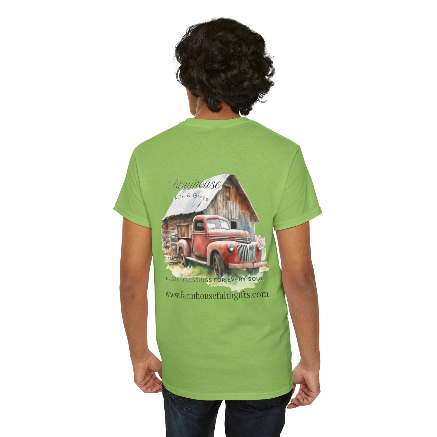 Rustic Farmhouse Unisex Tee, Country Style Shirt, Vintage Truck Tee, Back to Nature Apparel, Ideal Gift for Farm Lovers