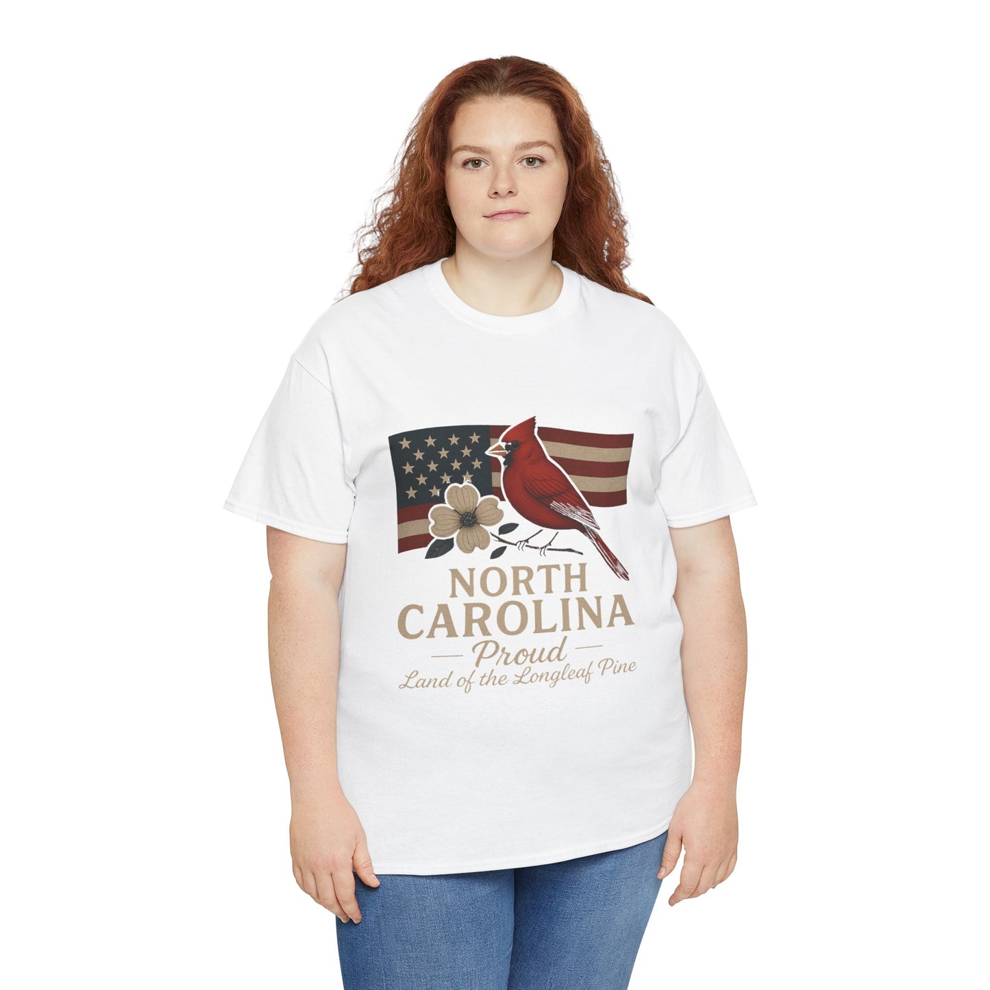 NC Pride: Cardinal, Dogwood & State Flag Tee