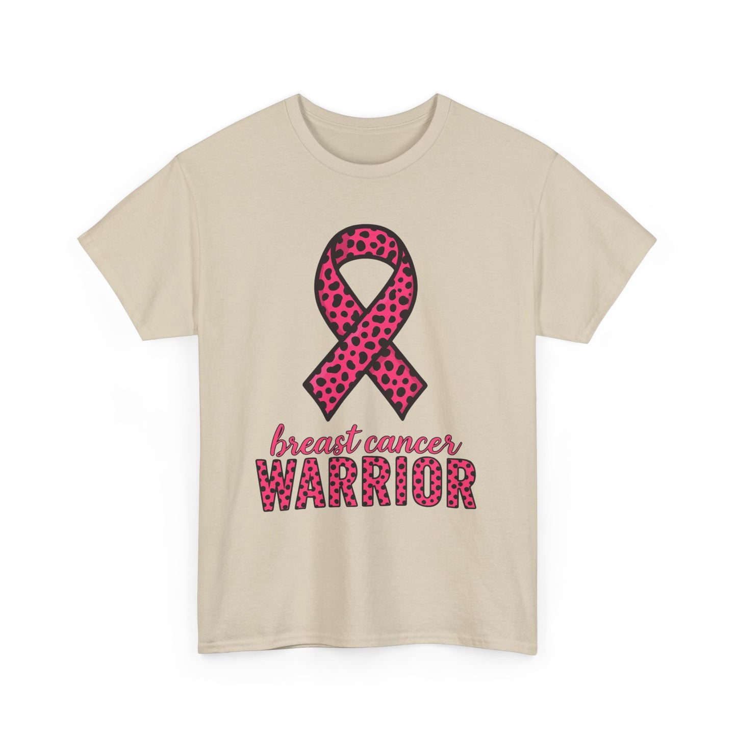 Pink Leopard Ribbon Breast Cancer Awareness Tee