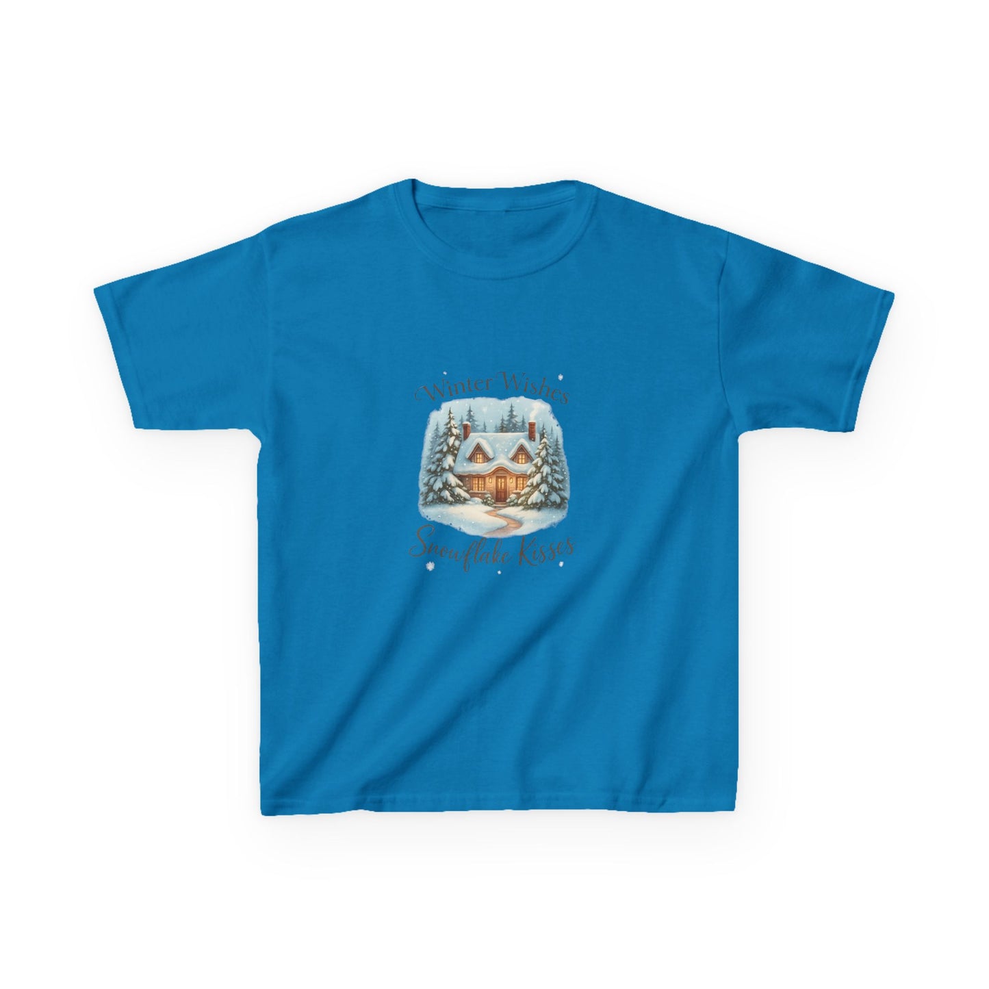 Winter Wishes Dinosaur Tee - Cozy Cottage & Snow