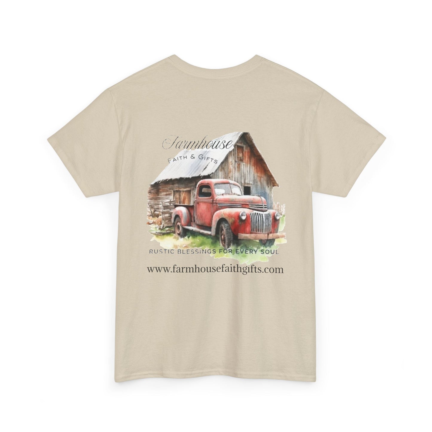 Rustic Farmhouse Unisex Tee, Country Style Shirt, Vintage Truck Tee, Back to Nature Apparel, Ideal Gift for Farm Lovers