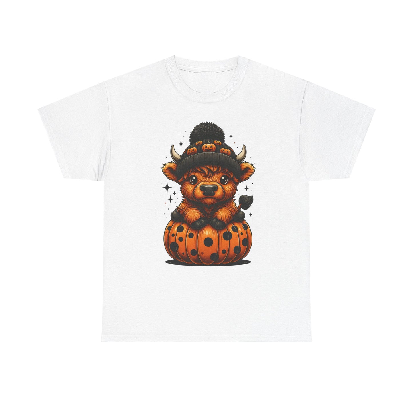 Cute Highland Cow Calf Halloween Tee