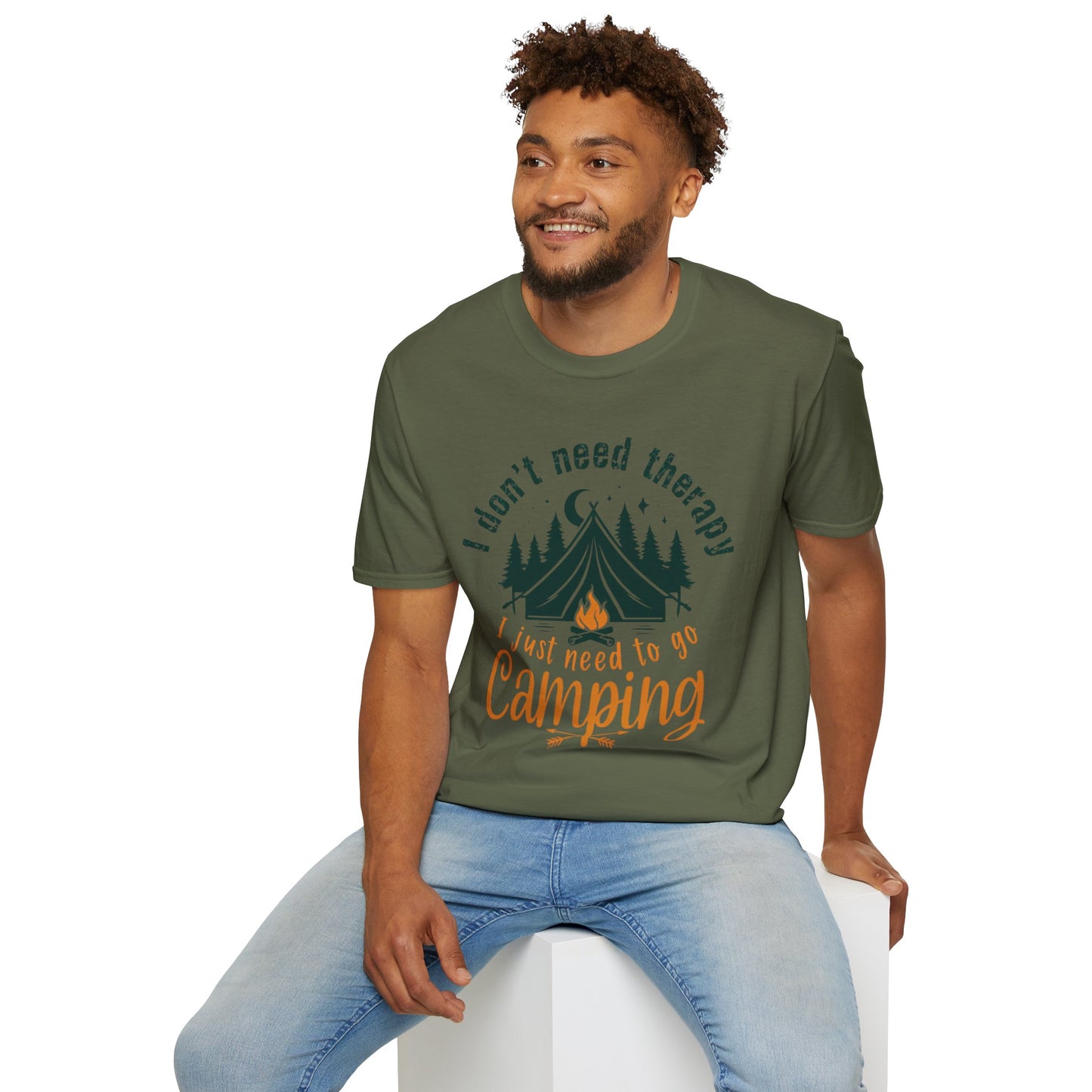 Camping Therapy Unisex T-Shirt | Outdoor Enthusiast Gift | Nature Lover Tee | Adventure Shirt | Camping Apparel