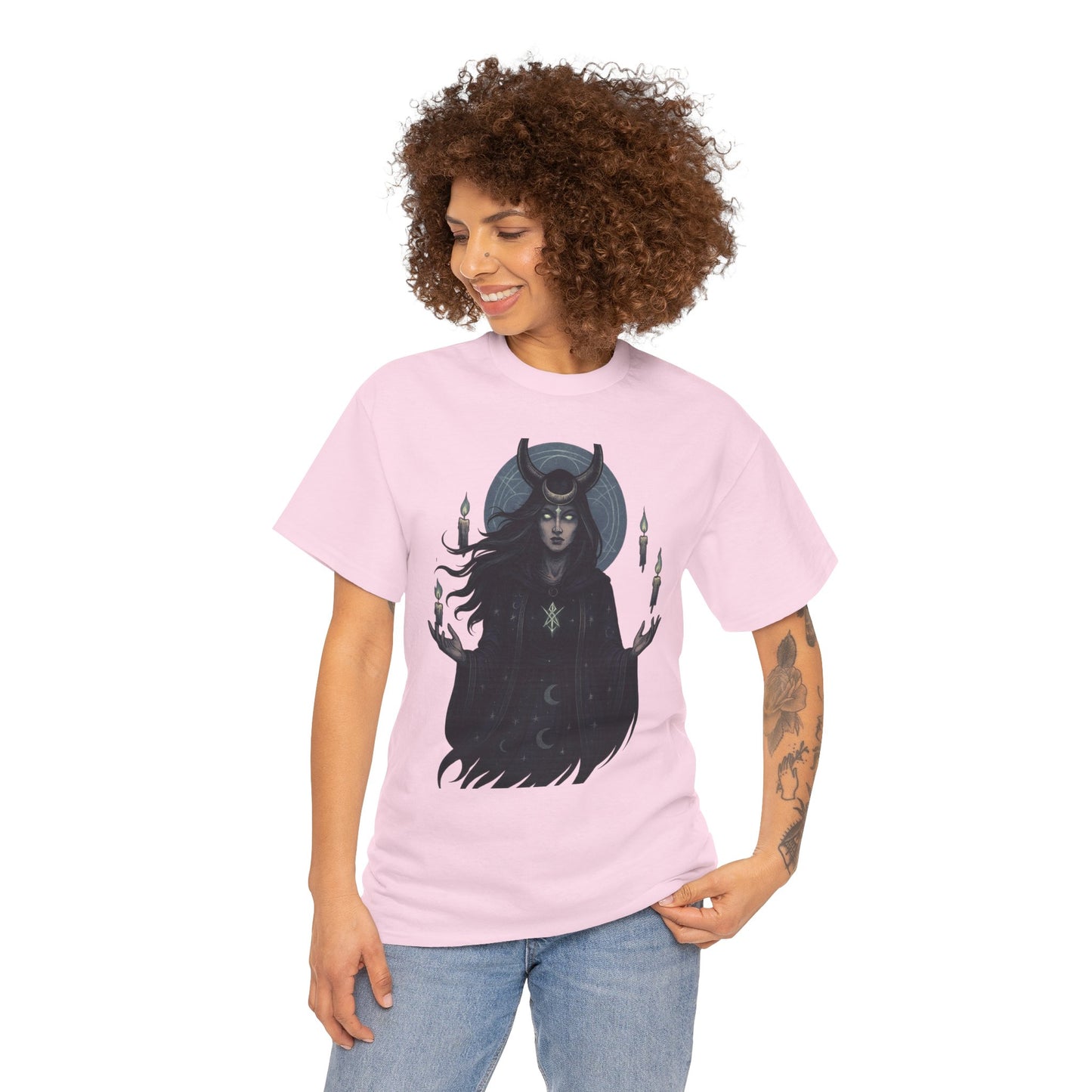 Moonlit Sorceress – Enchanted Candlelight Tee