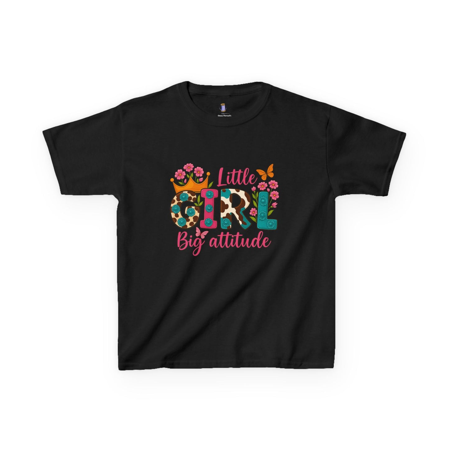 Little Girl Big Attitude Tee - Fun Kids Shirt, Birthday Gift, Casual Outfit, Girls Fashion, Playtime Wear