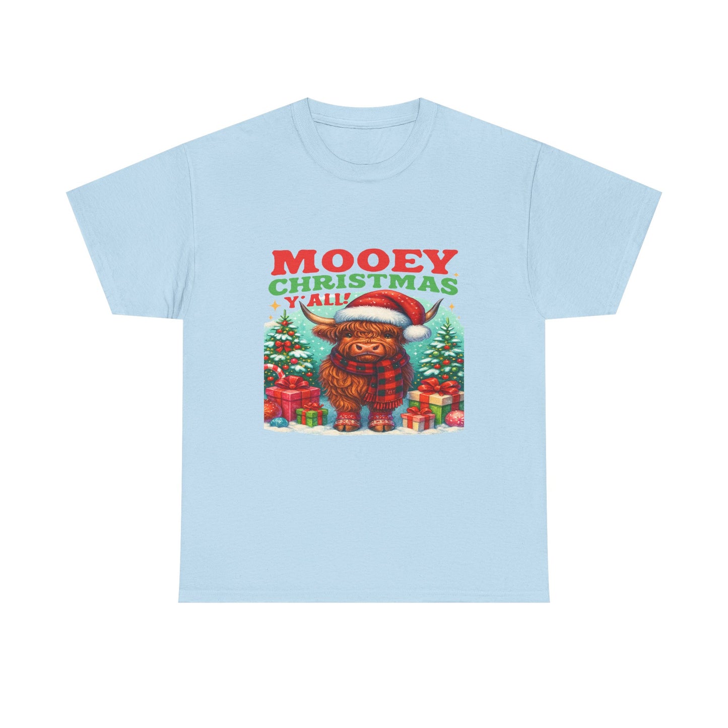Christmas Highland Cow Tee
