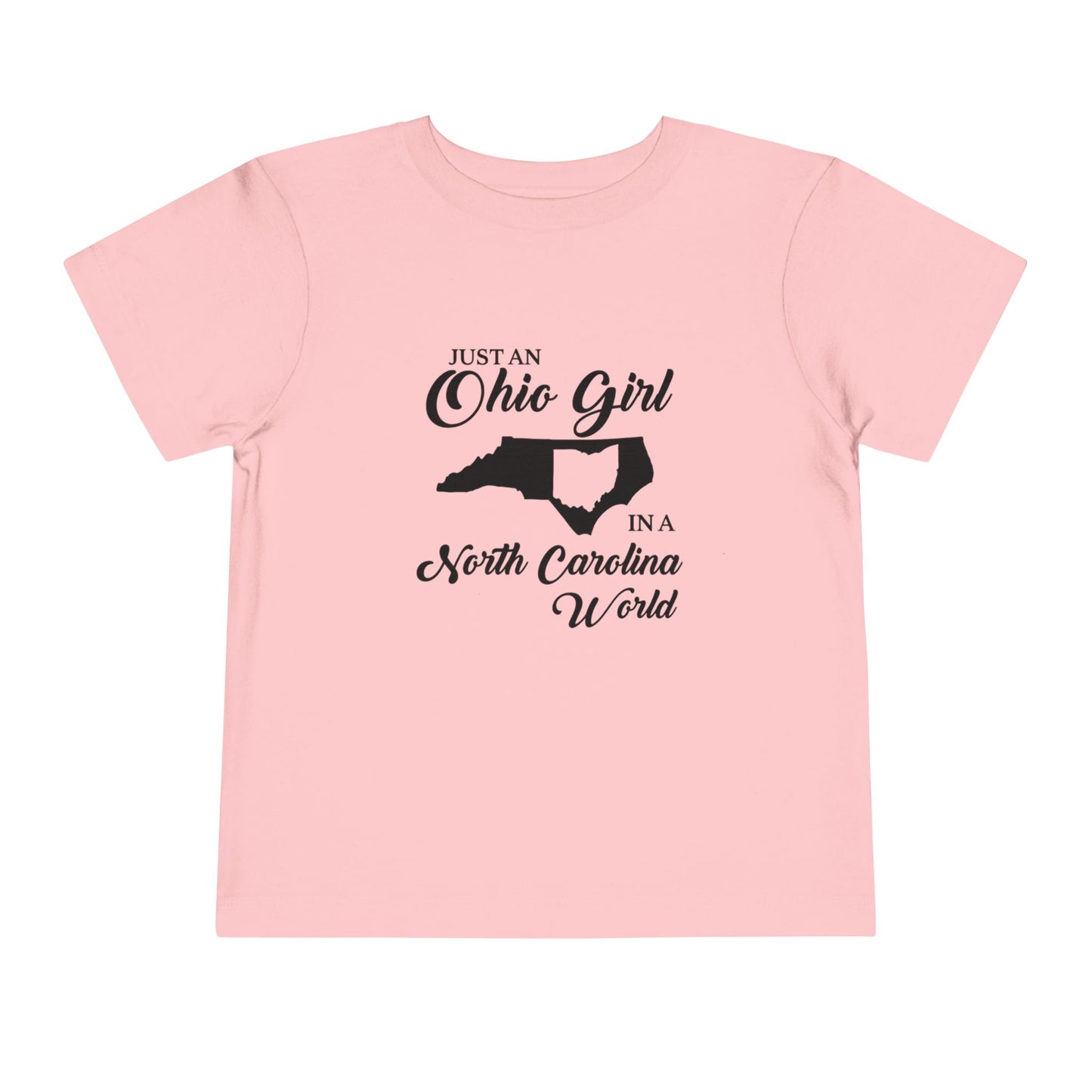 Toddler Tee Ohio Girl in North Carolina World Design Shirt