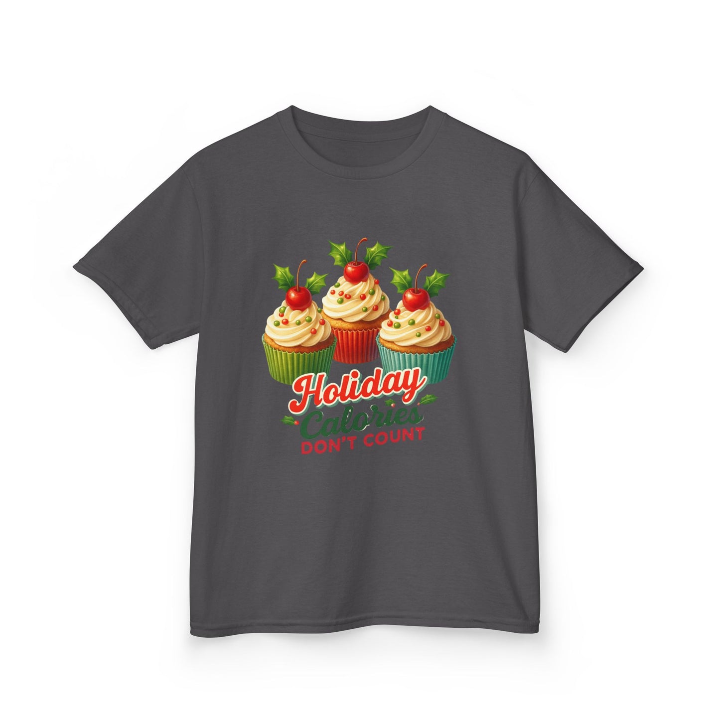 Holiday Cupcake Dino Tee - Christmas Fun!