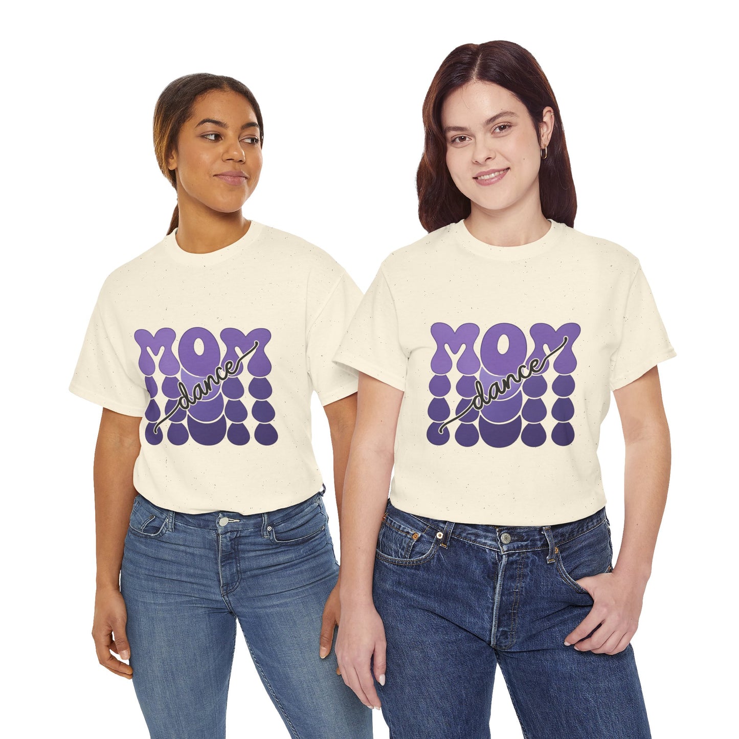 MOM Dance – Purple Letter Stage Spirit Tee