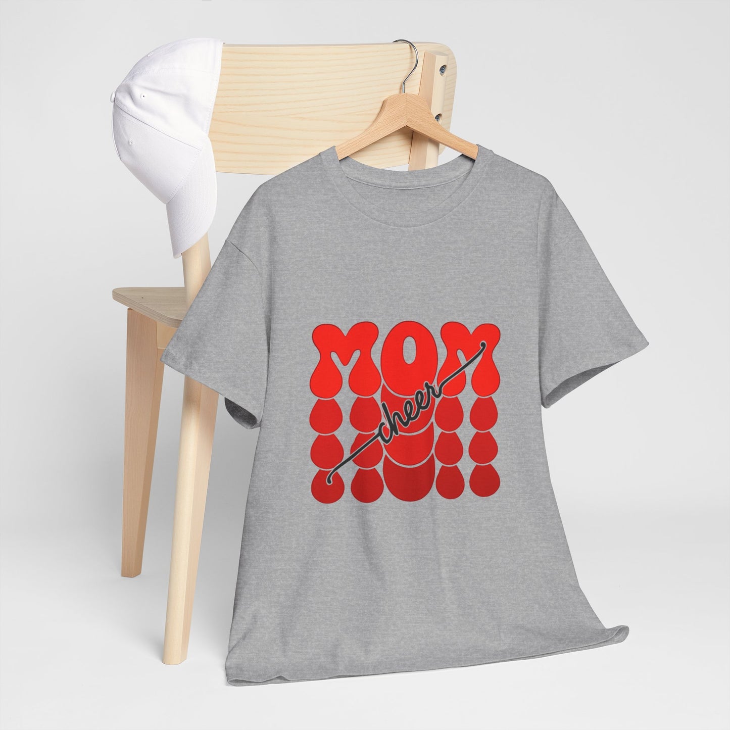 Retro Mom Cheer Tee – Bold Support & Spirit Shirt