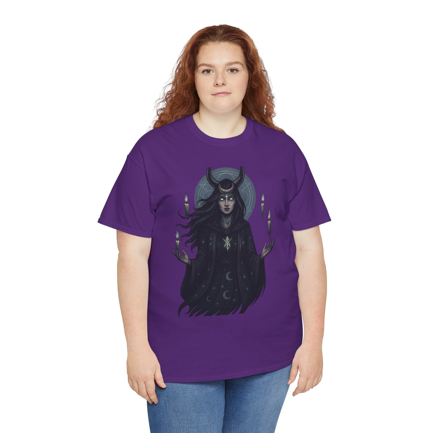 Moonlit Sorceress – Enchanted Candlelight Tee