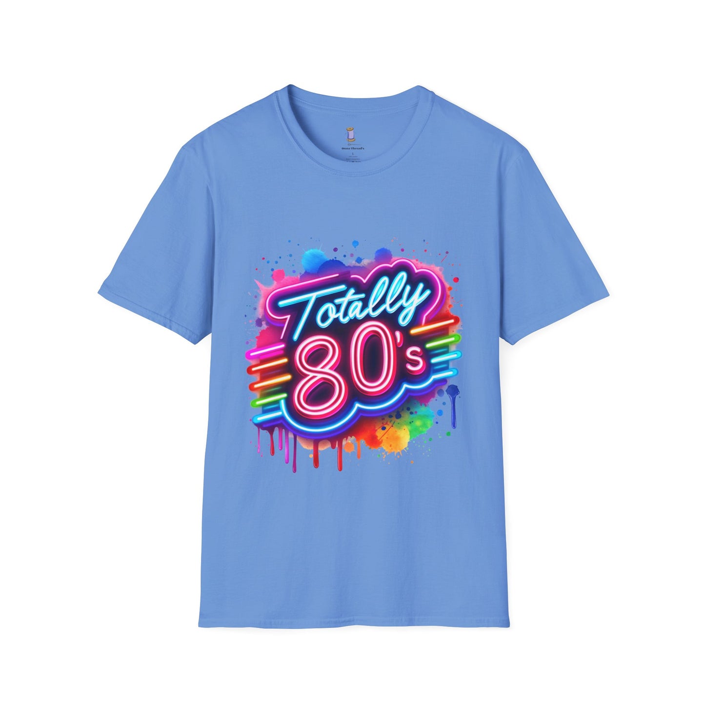 Totally 80s Unisex Softstyle T-Shirt – Retro Vintage Tee, Nostalgic Gift, Party Shirt, Perfect for 80s Theme Events, Festival Wear