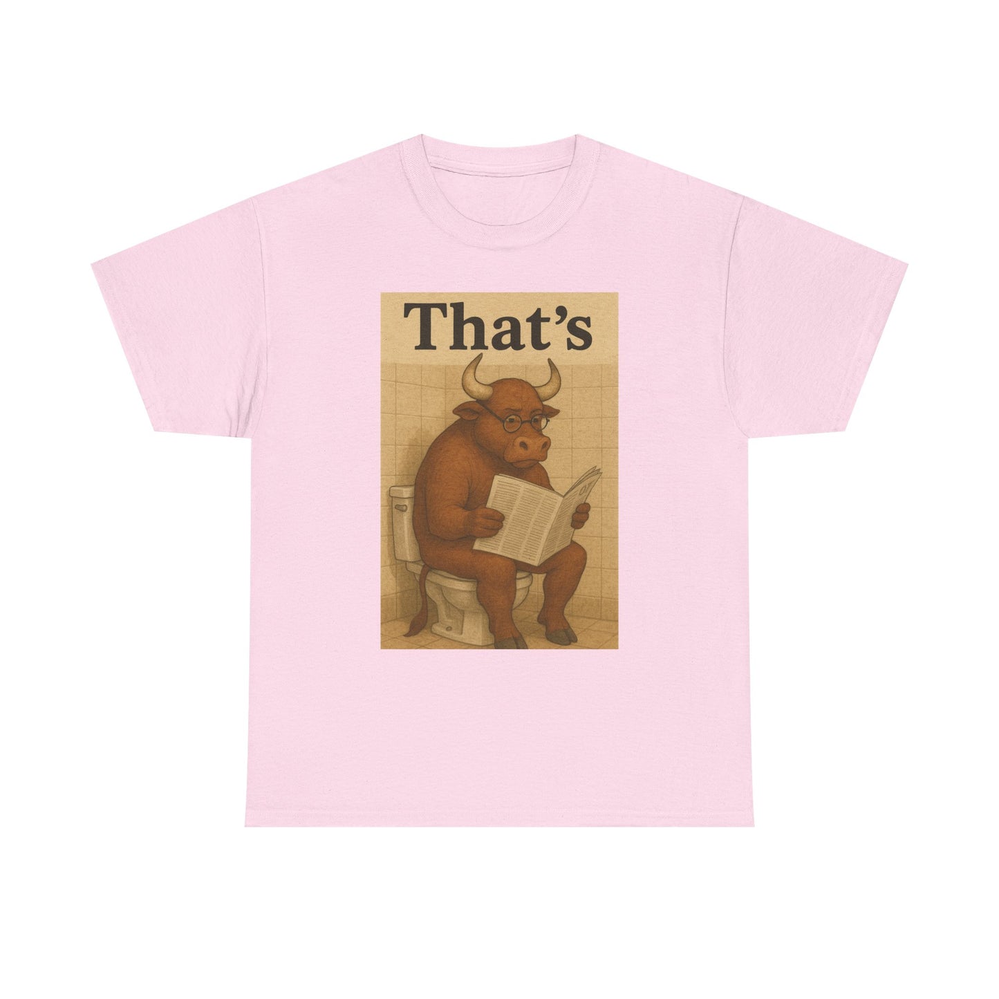 Bull on Toilet Unisex Tee