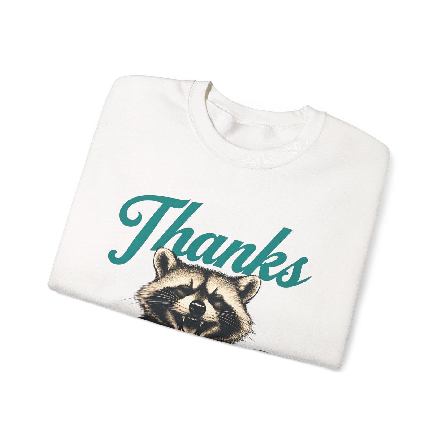 Thanks It's The Trauma Raccoon Halloween Sweatshirt
