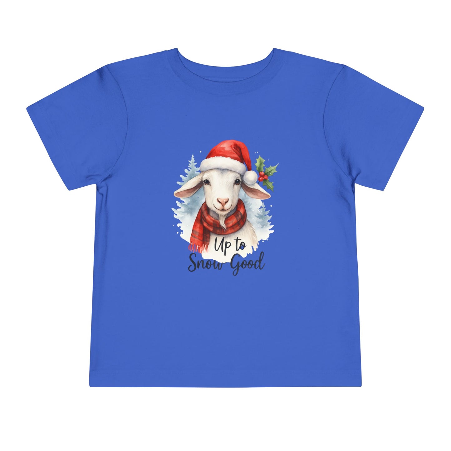 Up to Snow Good Goat Toddler Christmas Tee