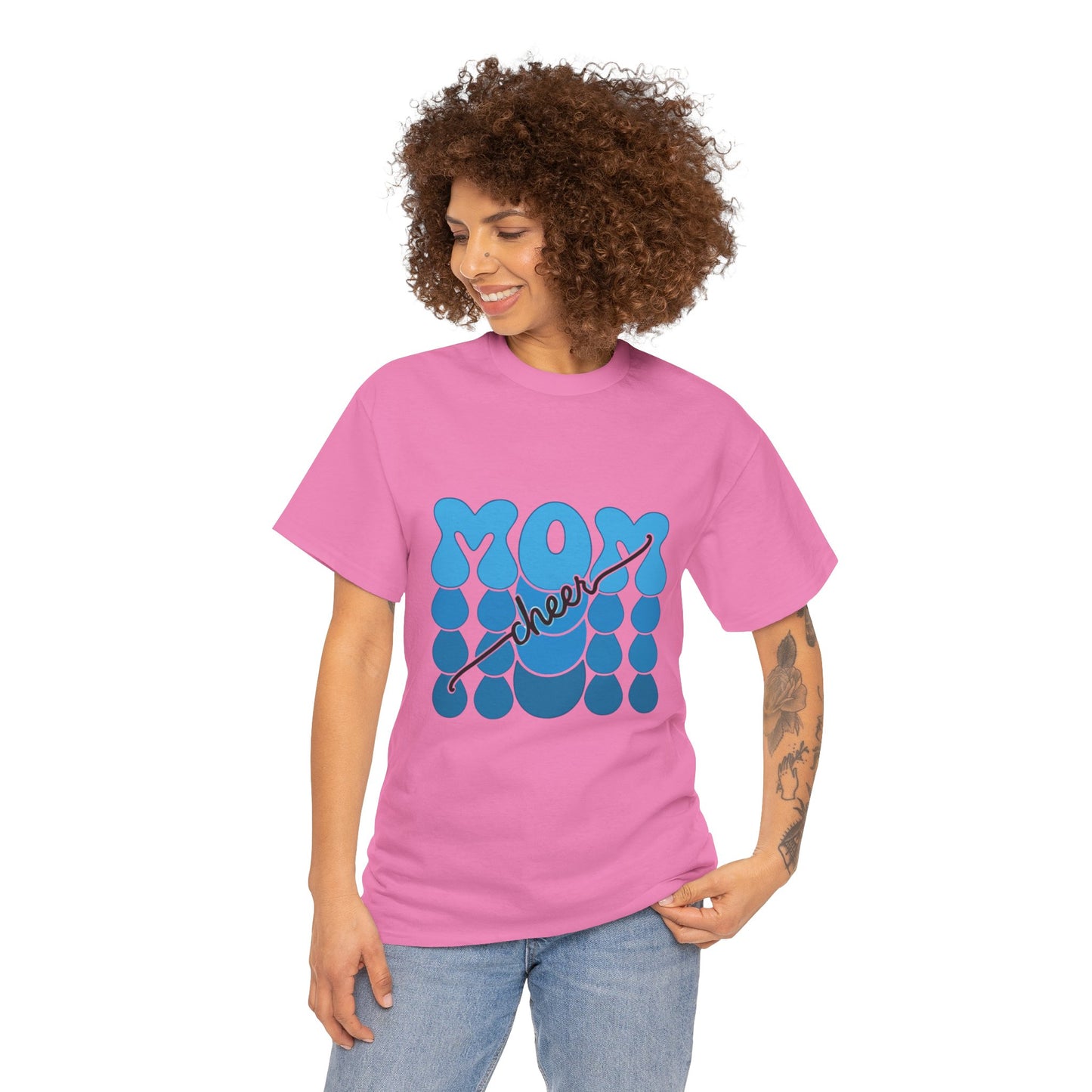 Blue Mom Cheer T-Shirt