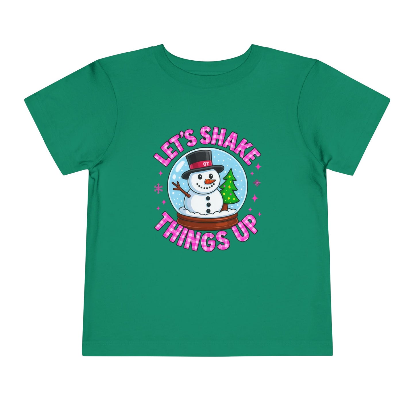 Let's Shake Things Up! Snow Globe Toddler Christmas Tee