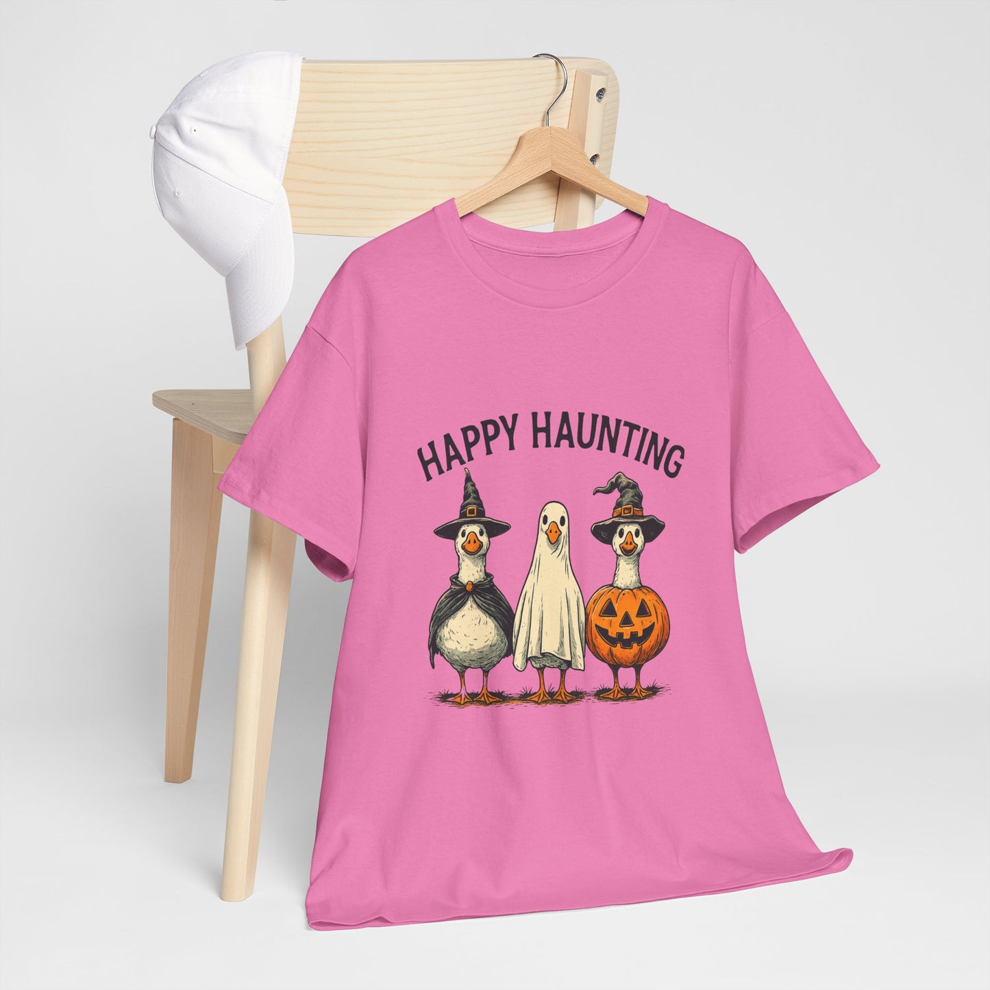 Happy Haunting Geese Halloween Tee