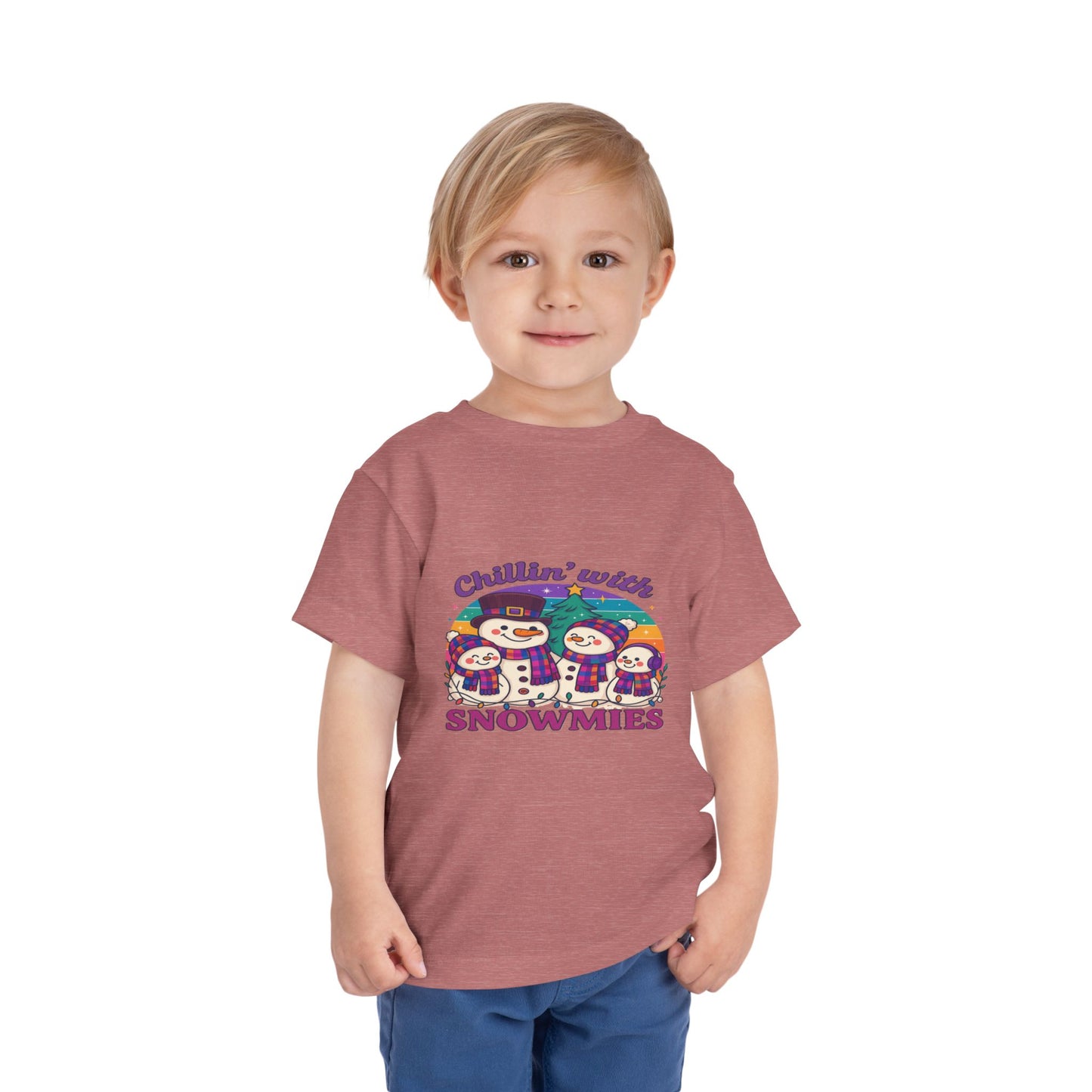 Chillin' with Snowmies Toddler Christmas Tee