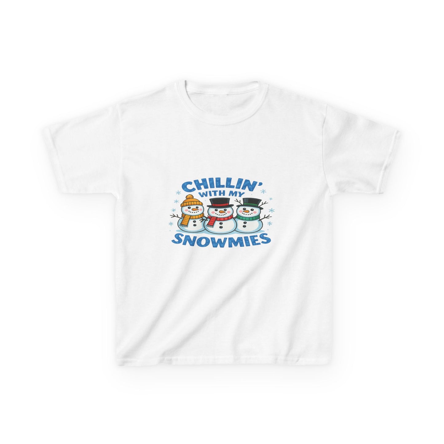 Chillin' with My Snowmies Christmas Tee - Kids Holiday Shirt