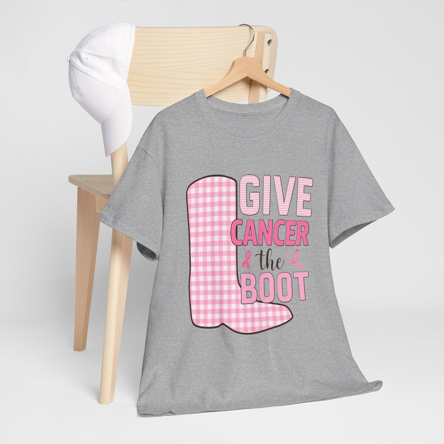 Give Cancer the Boot - Breast Cancer Awareness Tee