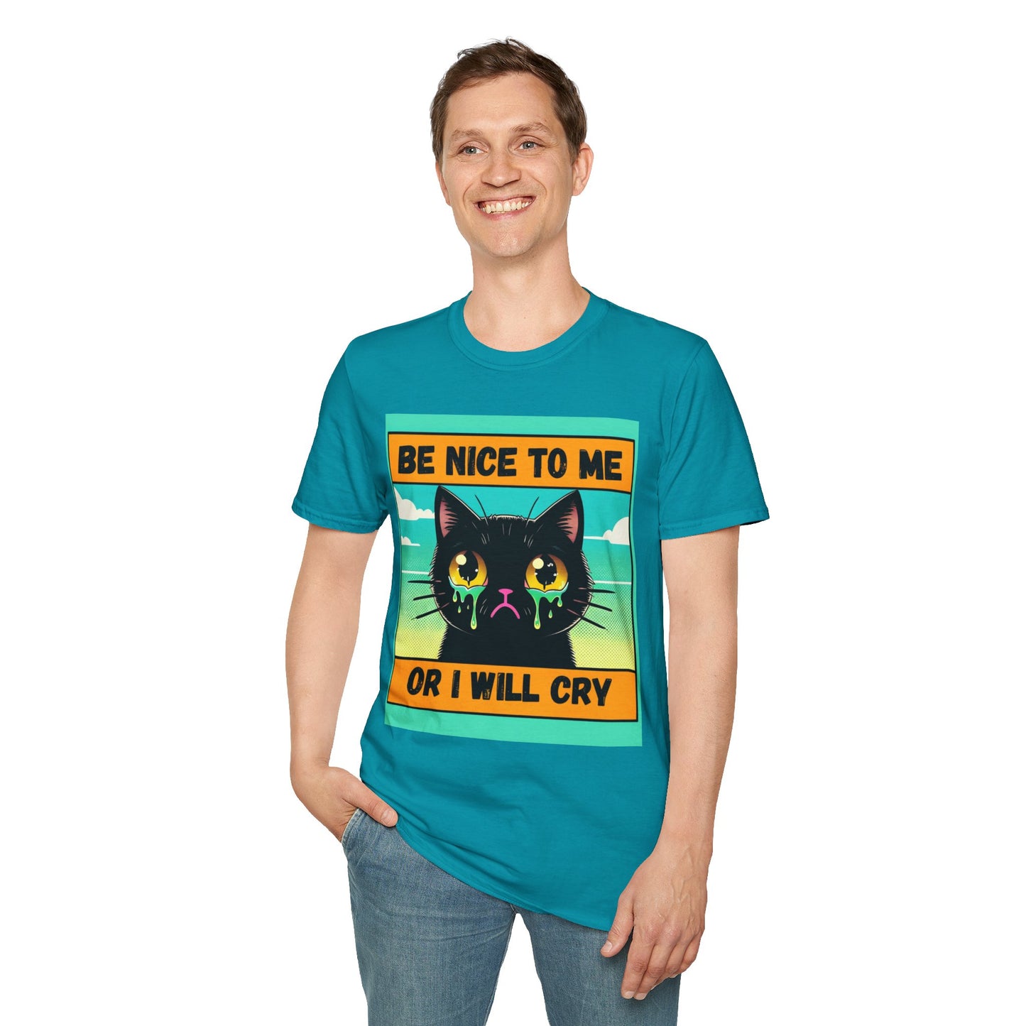 Playful Cat Graphic Tee, Unisex T-Shirt, Gift for Cat Lovers, Cute Animal Apparel, Funny Pet Quote Shirt